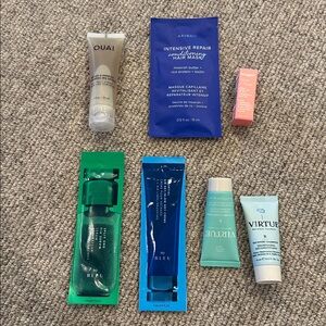 NEW 🤩 HairCare Luxury Sample Set with AAVRANI, Virtue, Ouai, Briogeo,  R+Co Bleu